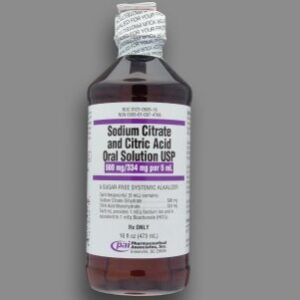 Citric Acid / Sodium Citrate 334 mg – 500 mg Solution 16 oz.