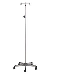 IV Stand Ram Horn Hooks 2 Hooks 5 Legs with Casters