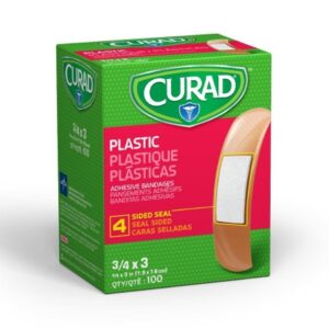 Adhesive Strip Curad 3/4 X 3 Inch Plastic Rectangle Tan Sterile