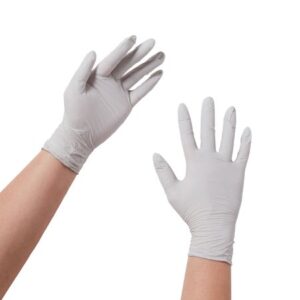 Exam Glove STERLING Small NonSterile Nitrile Standard Cuff Length Textured Fingertips Gray Chemo Tested