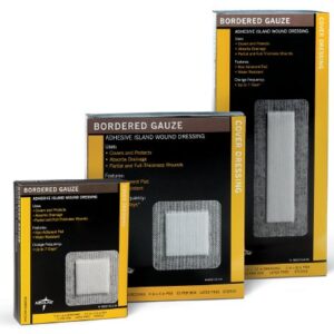 Island Dressing Medline 2 X 2 Inch Square Sterile Water Resistant Nonwoven Backing