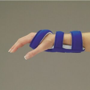 Volar Wrist Splint LMB Air-Soft Aluminum Left Hand Blue Large