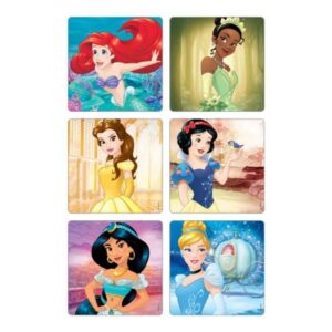 Kids Love Stickers 90 per Pack Disney Princesses New Classics Sticker 2-1/2 Inch