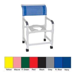 Commode / Shower Chair 100 Series PVC Frame 375 lbs. Weight Capacity