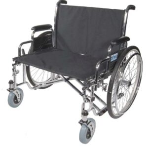 Bariatric Wheelchair drive Sentra EC Dual Axle Full Length Arm Black Upholstery 26 Inch Seat Width Adult 700 lbs. Weight Capacity