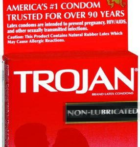 Condom Trojan Non Lubricated One Size Fits Most 3 per Box