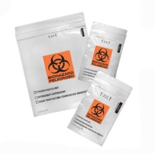 Specimen Transport Bag with Document Pouch Speci-Zip 6 X 9 Inch Zip Closure Biohazard Symbol / Storage Instructions NonSterile