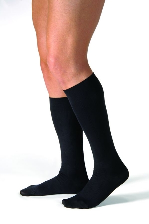 Compression Stocking JOBST for Men Casual Knee High Large Black Closed Toe