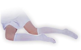 Anti-embolism Stocking CAP Knee High 3X-Large White Inspection Toe