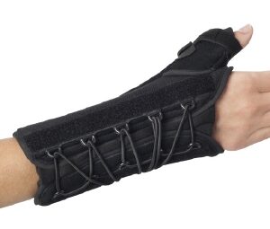 Wrist Brace ProCare Quick-Fit W.T.O. Aluminum / Foam / Nylon Left Hand Black X-Large