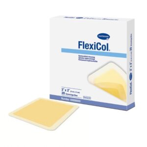 Hydrocolloid Dressing FlexiCol Without Backing 2 X 2 Inch Square Hydrocolloid