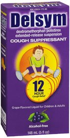 Children’s Cold and Cough Relief Delsym 30 mg / 5 mL Strength Liquid 5 oz.