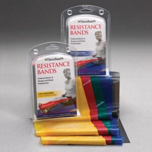 Exercise Resistance Band Set TheraBand Beginner Yellow / Red / Green 5 Inch X 5 Foot Easy Resistance