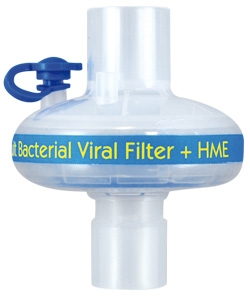 Bacterial / Viral Filter ThermoShield 32 mg H2O/L @ VT 500mL 1.4 cm H2O @ 30 LPM