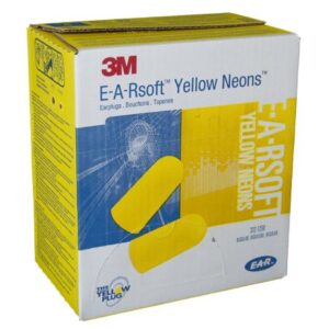 Ear Plugs 3M E-A-Rsoft Yellow Neons Cordless One Size Fits Most Yellow