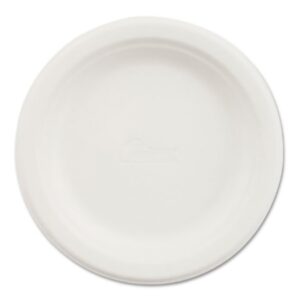 Plate Chinet White Single Use Paper 6 Inch Diameter