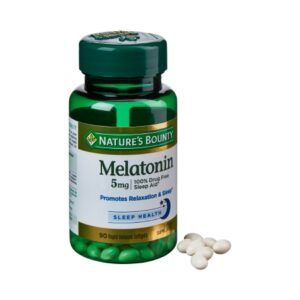 Natural Sleep Aid Nature’s Bounty 90 per Bottle Softgels 5 mg Strength