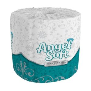 Toilet Tissue Angel Soft Professional Series White 2-Ply Standard Size Cored Roll 450 Sheets 3-4/5 X 4 Inch