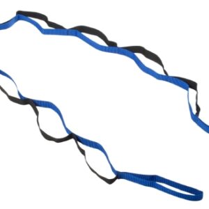Elastic Stretch Strap CanDo FabStretch 63 Inch 63 X 1/4 X 2 Inch Black / Blue