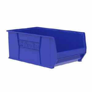 Storage Bin AkroBins Super-Size Blue Plastic 12 X 18-3/8 X 29-1/4 Inch