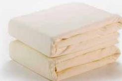 Bed Sheet Fitted 48 X 80 X 9 Inch Blue 50% Cotton / 50% Polyester Reusable