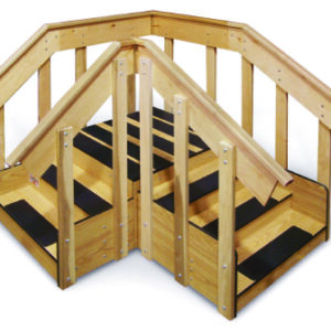 Training Staircase ADA Convertible Space-Saver 91 L X 36 W X 18 H Inch