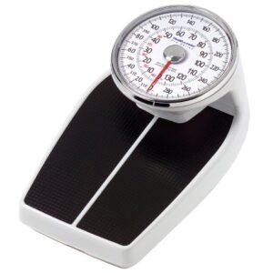Floor Scale Health O Meter Dial Display 400 lbs. / 181 kg Capacity Black / White Analog
