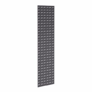 Louvered Panel 18 X 61 Inch, 500 lbs., Grey, 16 Gauge Steel, Single-Sided, Wall Mount