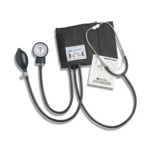 Reusable Aneroid / Stethoscope Set Mabis 25 to 36 cm Adult Cuff Dual Head General Exam Stethoscope Pocket Aneroid