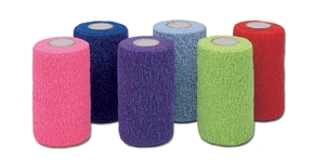 Cohesive Bandage Co-Flex?Med 1-1/2 Inch X 5 Yard Self-Adherent Closure Neon Pink / Blue / Purple / Light Blue / Neon Green / Red NonSterile 16 lbs. Tensile Strength