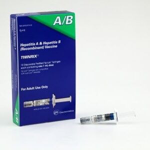 Twinrix Hepatitis A and Hepatitis B Vaccine, Preservative Free 720 Unit – 20 mcg / mL Injection 1 mL