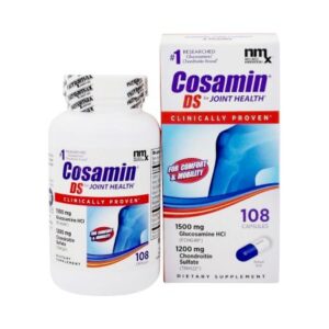 Joint Health Supplement Cosamin DS Vitamin C (as Manganese Ascorbate) 6 mg, Manganese (as Manganese Ascorbate) 1 mg, Glucosamine HCl 1.5 g (1500 mg) 105 mg – 1 mg Strength Capsule 100 per Bottle