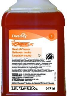 Floor Cleaner Diversey Stride Liquid 2.5 Liter Bottle Citrus Scent Manual Pour