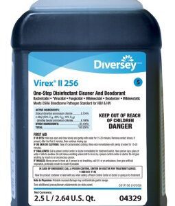 Surface Disinfectant Cleaner Diversey Virex II 256 Quaternary Based J-Fill Dispensing Systems Liquid Concentrate 2.5 Liter Bottle Mint Scent NonSterile