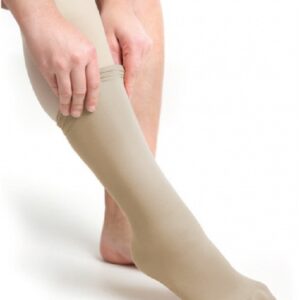 Multi-Layer Compression Sock Knee High Size G / Regular Beige Closed Toe
