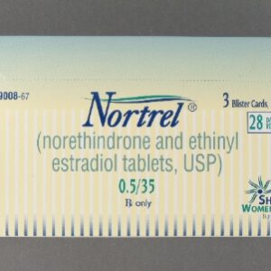 Nortrel Norethindrone / Ethinyl Estradiol 0.5 mg – 0.035 mg Tablet 84 Tablets