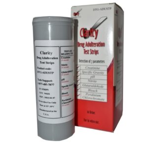 Drugs of Abuse Test Kit Bleach, Creatinine, Glutaraldehyde, Nitrites, Oxidants, pH, Specific Gravity 25 Tests Non-Regulated