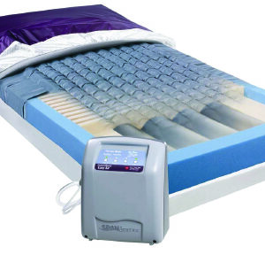 Bed Mattress System PressureGuard Easy Air Alternating Pressure / Low Air Loss 80 X 35 X 7 Inch