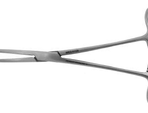 Hemostatic Forceps BR Surgical Rochester-Pean 9-1/2 Inch Length OR / Surgical Grade German Stainless Steel NonSterile Locking Finger Ring Handle Straight Serrated Tips