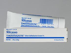 Thermazene Silver Sulfadiazine 1% Topical Cream 20 Gram