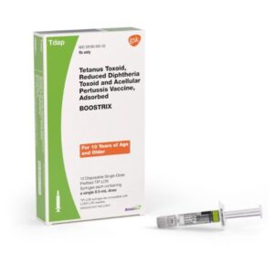 Boostrix Tetanus Toxoid, Reduced Diphtheria Toxoid and Acellular Pertussis Vaccine, Adsorbed 5 Lf – 2.5 Lf – 8 mcg / 0.5 mL Injection 0.5 mL