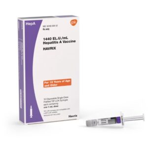HAVRIX Hepatitis A Virus Vaccine, Preservative Free 1440 Unit / mL Injection 1 mL