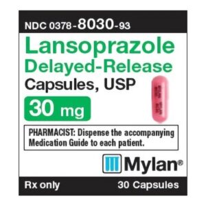 Lansoprazole 30 mg Capsule 30 Capsules