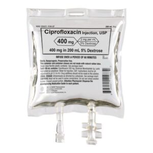 Ciprofloxacin Lactate / Dextrose 5%, Preservative Free 400 mg / 200 mL Intravenous Injection 200 mL