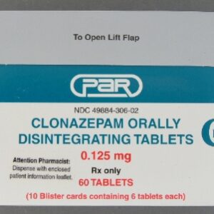 Clonazepam 0.125 mg Tablet 60 Tablets