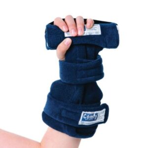 Finger Splint ComfySplints Adult Slide-On Left or Right Hand Navy Blue