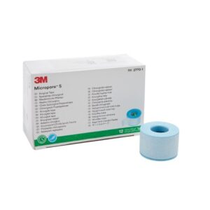 Medical Tape 3M Micropore S Blue 1 Inch X 5-1/2 Yard Silicone NonSterile