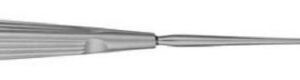Adenoid Curette V. Mueller Barnhill 8-5/8 Inch Length Hollow Handle with Grooves Size 2 Tip Curved Fenestrated Rectangular Tip