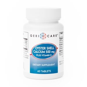Joint Health Supplement Geri-Care Oyster Shell 500 mg Strength Tablet 60 per Bottle