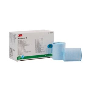 Medical Tape 3M Micropore S Blue 2 Inch X 5-1/2 Yard Silicone NonSterile